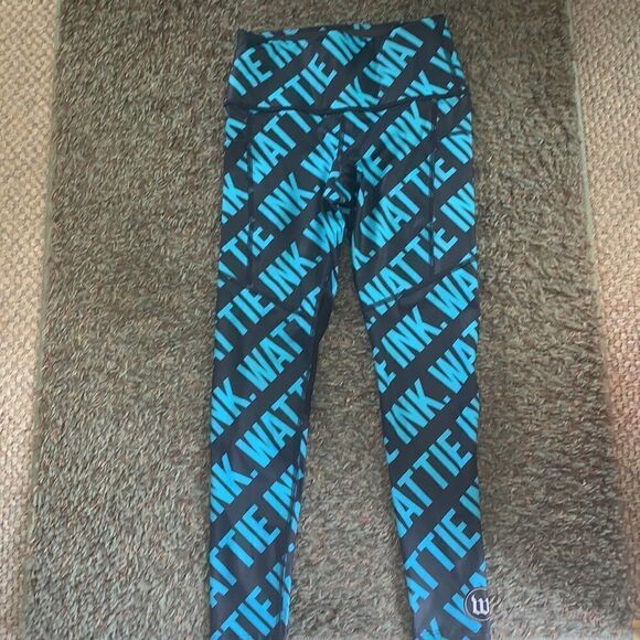 LIKE NEW WATTIE INK LOGO LEGGINGS SIZE SMALL - Picture 1 of 9